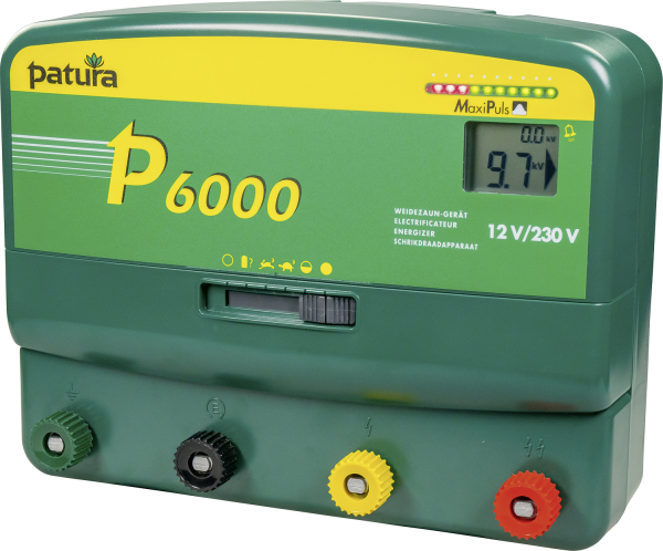Patura P6000, Weidezaungerät für 230 V/12V, mit MaxiPuls-Technologie, vorbereitet für Fernbedienung