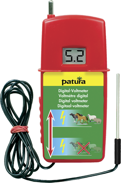 Digital-Voltmeter mit zuschaltbarem Belastungswiderstand