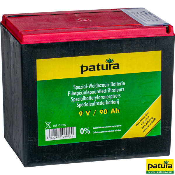 151300 Patura Spezial-Weidezaun-Batterie 9 V, 90 Ah