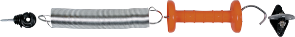 Torspannfederset Edelstahl, bis 5 m Breite, mit 3-fach Torgriffisolator