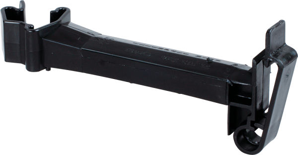 20 Stk. Abstands-Isolator für T-Pfosten, schwarz, für Breitbändern bis 40 mm
