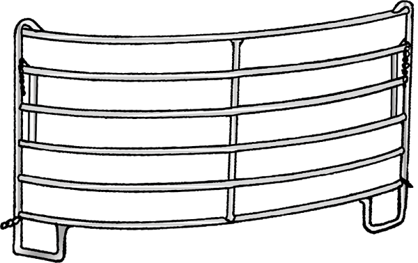 Kurven-Panel, 2,44 m, Radius 3,00 m, vz