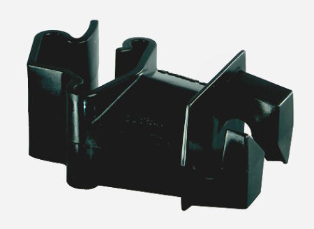 Patura Isolator mit Stift 25 St schwarzT-Pfosten Weidezaun Draht Litze Seil 