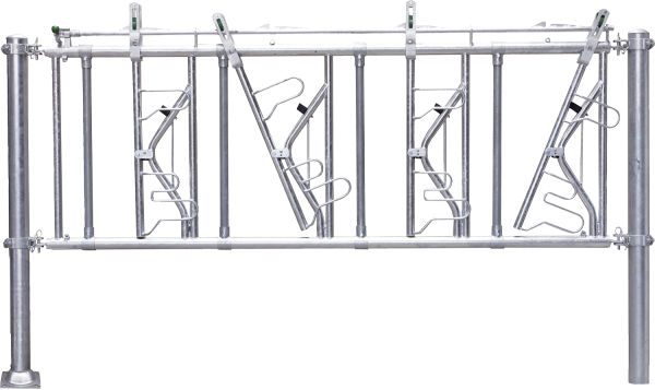 Sicherheits-Selbstfangfressgitter SSV 6/4,4, 6 Fressplätze, Nennlänge 440 cm