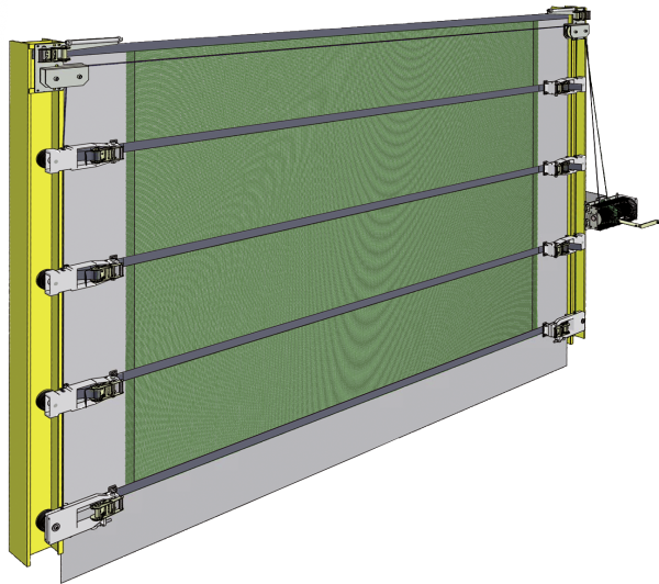 Windschutz Maxi-Tor Höhe 9,10 m Breite 20,00 m