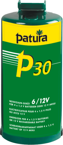 Patura P30, Weidezaungerät für 4 Monozellen oder externen 12 V Akku