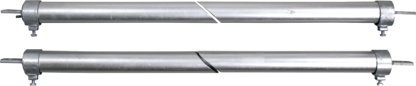 Trägergestell für modulares Fressgitter 5 m (ohne Gitterstäbe)