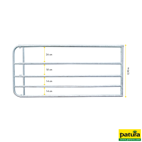 372030 Patura Profi-Weidezauntor, Höhe 90 cm, Länge 2,0 m bis 3,0 m