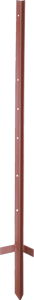 10 Stk. 1,15 m Winkelstahlpfahl, 2 mm stark, lackiert, mit Trittfuß