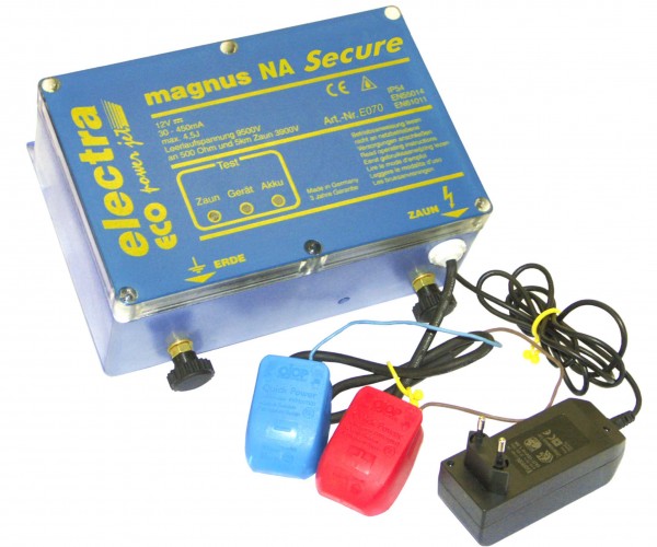 magnusNA Secure, Sicherheits-Weidezaungerät mit Notstromfunktion 230V/12V