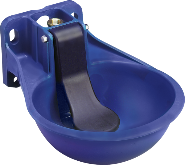 Zungenventil-Becken Compact, Kunststoffschale, waagrechte Zunge