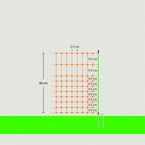 Euro-Netz Ernteschutz 65/2, Länge 50 m